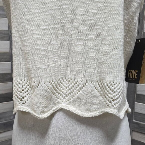 Crochet Hem Tank | Frye | Large - Picture 2 of 13